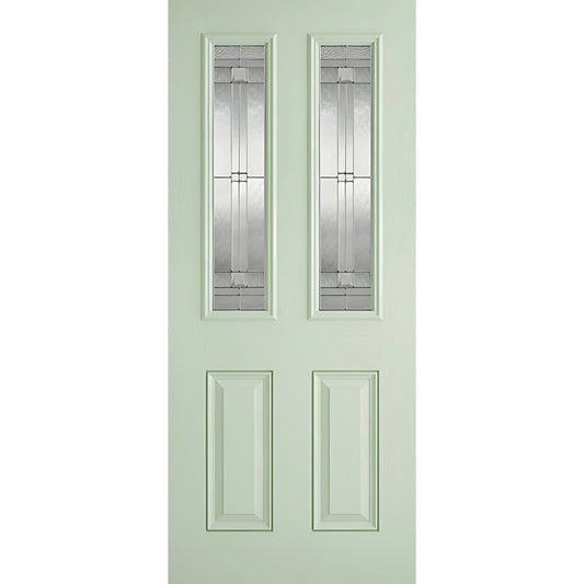 From Green to Gleam Discover How LPD Doors GRP Green & White Malton Glazed External Door Revolutionises Internal Door Choices in the UK - JJ Building Materials