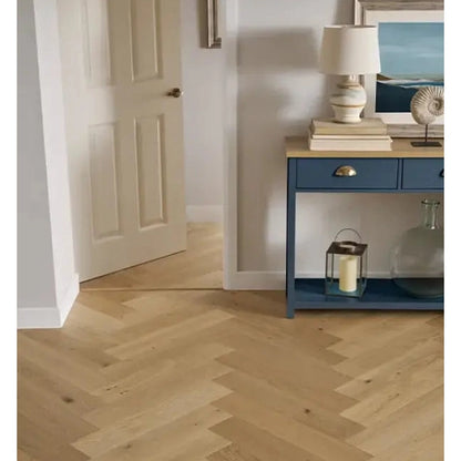 Woodpecker Classic Natural Oak Herringbone Engineered Wood Flooring (1.69m2)