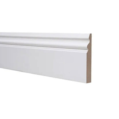 18x119mm 4.4m MR Primed Ogee MDF Skirting Board - JJ Building Materials