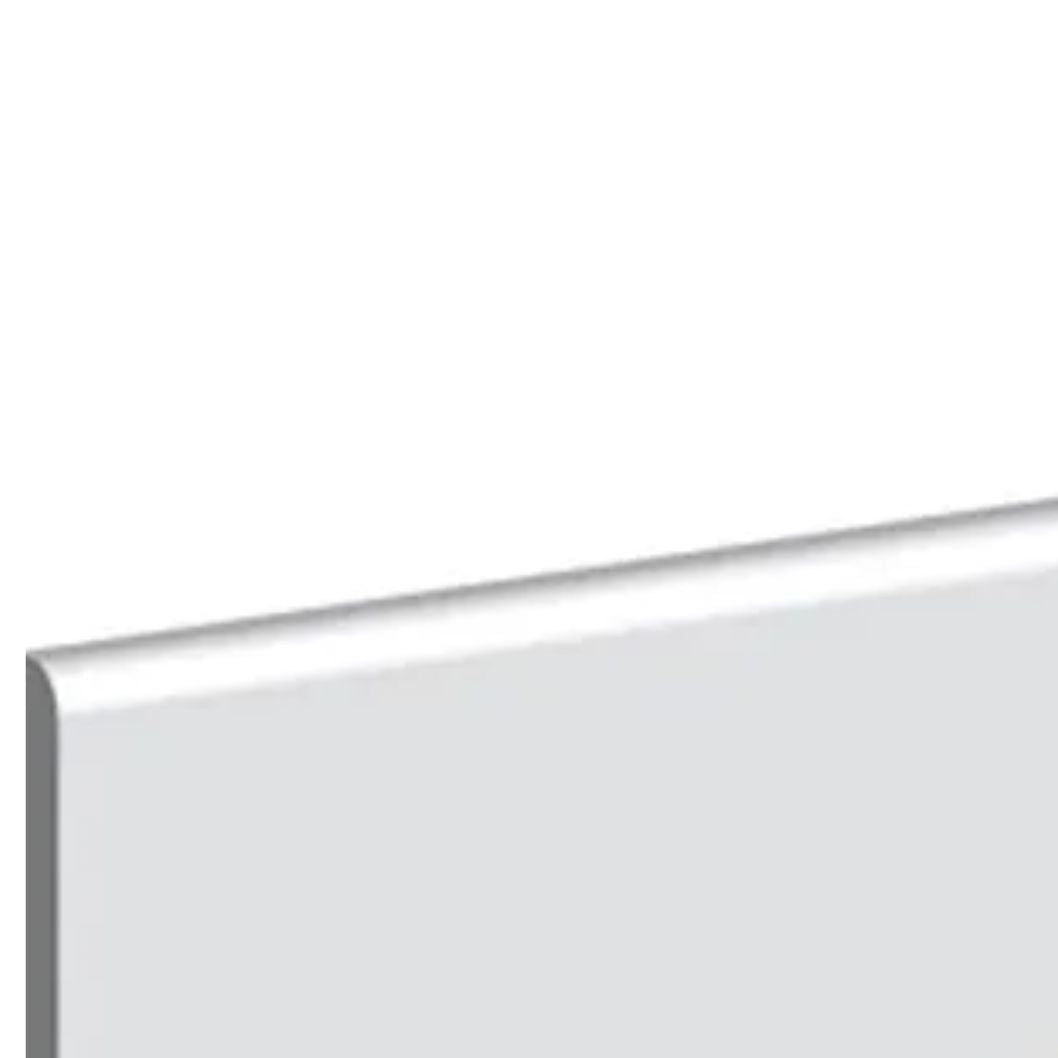 18x144mm 4.4m MR Primed Round One Edge 9mm Radius MDF Skirting Board - JJ Building Materials