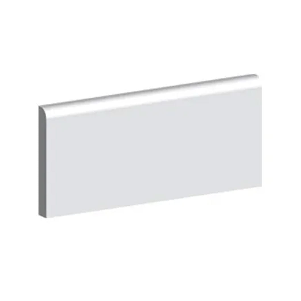 18x144mm 4.4m MR Primed Round One Edge 9mm Radius MDF Skirting Board - JJ Building Materials