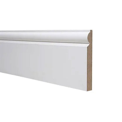 18x144mm 4.4m MR Primed Torus MDF Skirting Board - JJ Building Materials