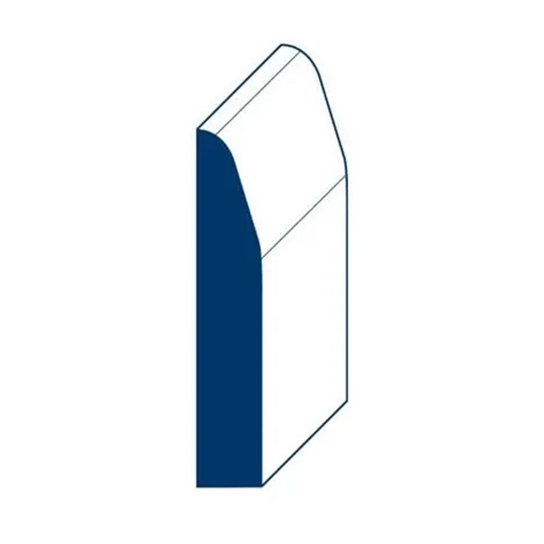 18x94mm 4.4m MR Primed Chamfered & Rounded MDF Skirting Board - JJ Building Materials