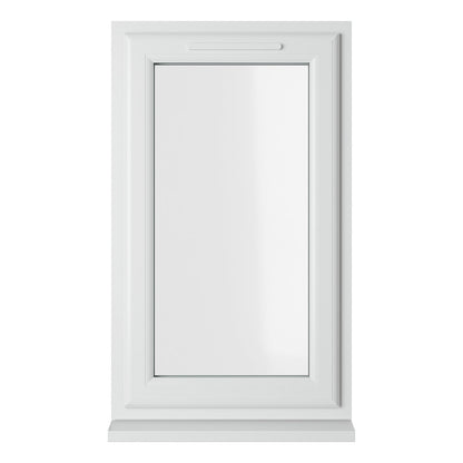 Crystal UPVC Window White Top Opener Clear Glazing