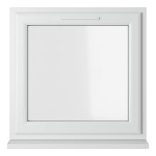 Crystal UPVC Window White Top Opener Clear Glazing