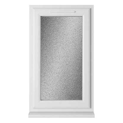 Crystal UPVC Window White Top Opener Obscure Glazing