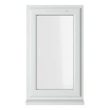 Crystal UPVC White Casement Window Left Hand Side Hung Clear Glazing
