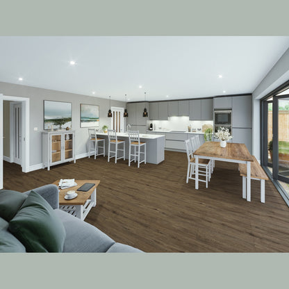 SPC Click Flooring Chestnut Oak 1220mm x 180mm with Built-in Underlay - Pack of 10