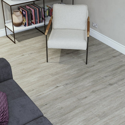 SPC Click Flooring Latte Oak 1220mm x 180mm with Built-in Underlay - Pack of 10