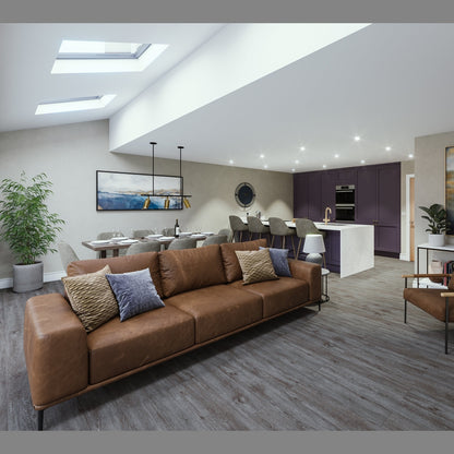 SPC Click Flooring Slate Grey 1220mm x 180mm with Built-in Underlay - Pack of 10