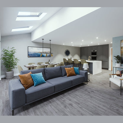 SPC Click Flooring Frosted Grey 1220mm x 180mm with Built-in Underlay - Pack of 10