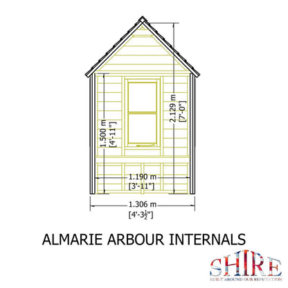 Shire Almarie Arbour  Pressure Treated 4 x 3ft