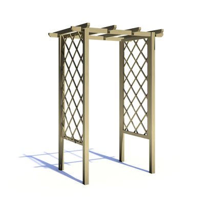 Shire 4x3ft Arch Trellis Pressure Treated Pergola