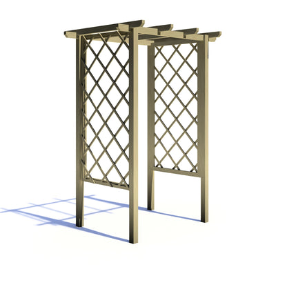 Shire 4x3ft Arch Trellis Pressure Treated Pergola