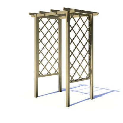 Shire 4x3ft Arch Trellis Pressure Treated Pergola