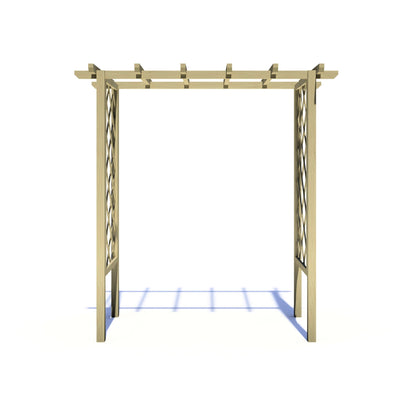 Shire 6x3FT Arch Trellis Pressure Treated Pergola