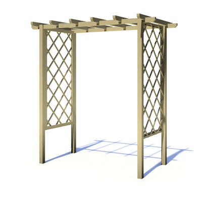 Shire 6x3FT Arch Trellis Pressure Treated Pergola