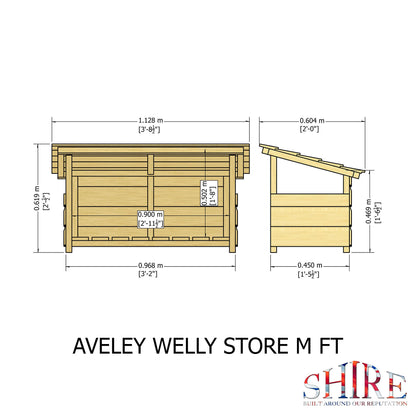 Shire Aveley 3.2 x 1.5ft Welly Store