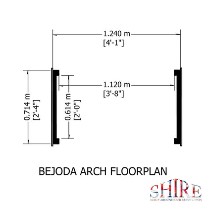 Shire 4 x 2ft Bejoda Arch