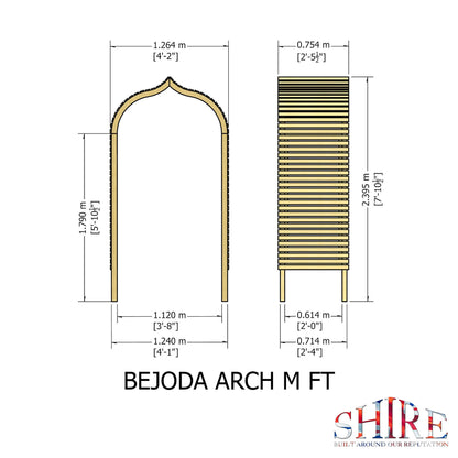 Shire 4 x 2ft Bejoda Arch