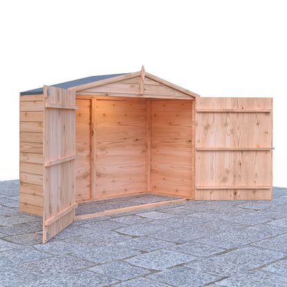 Shire 7 x 3ft Double Door Overlap Apex Bike Shed