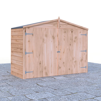 Shire 7 x 3ft Double Door Overlap Apex Bike Shed