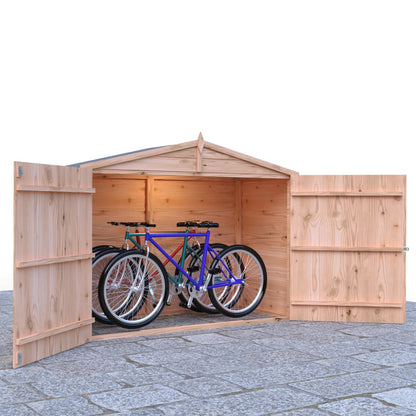 Shire 7 x 3ft Double Door Overlap Apex Bike Shed