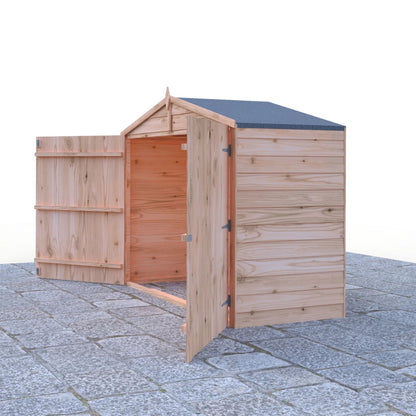 Shire 7 x 3ft Double Door Overlap Apex Bike Shed