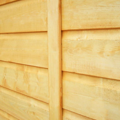 Shire 6.14 x 2.3ft Double Door Shiplap Pent Bike Shed