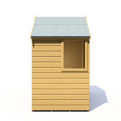 Shire Bute 4x6ft Shiplap Apex Double Door Wooden Shed