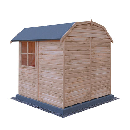 Shire Barn 7x7ft T&G Double Door Wooden Shed