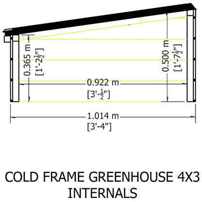 Shire Holkham Pressure Treated Cold Frame