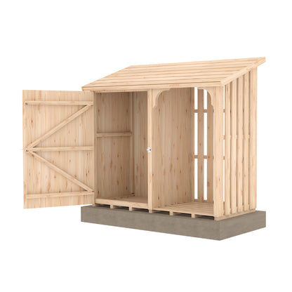 Shire 5 x 2ft Country Log and Tool Store