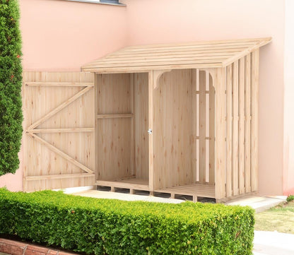 Shire 5 x 2ft Country Log and Tool Store