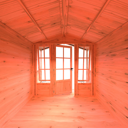 Shire Chatsworth 7x7ft Single Door T&G  Wooden Summerhouse