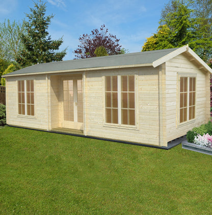 Shire Elveden Log Cabin With 44mm Log Thickness