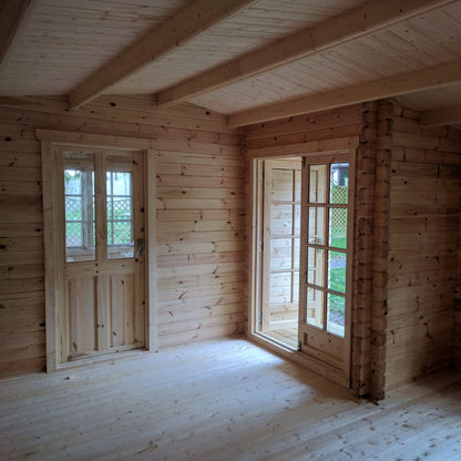 Shire Elveden Log Cabin With 44mm Log Thickness