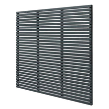 Forest 1.8m x 1.81m Contemporary Slatted Fence Panel - Anthracite Grey