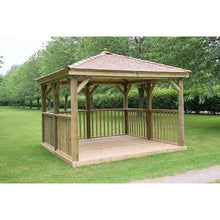 Forest 3.5m Square Wooden Gazebo with Cedar Roof