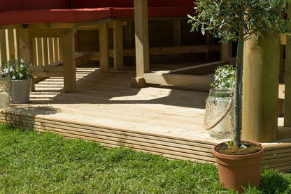 Forest 3m Hexagonal Wooden Garden Gazebo with Timber Roof