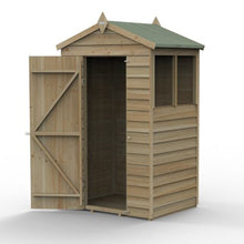 Forest 4LIFE Apex Shed 4x3 - Single Door - 2 Windows