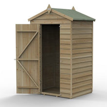 Forest 4LIFE Apex Shed 4x3 - Single Door - No Windows