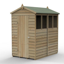 Forest 4LIFE Apex Shed 4x6 - Single Door - 1 Window