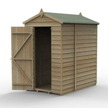 Forest 4LIFE Apex Shed 4x6 - Single Door - No Windows -  With Lean-To