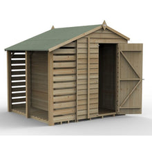 Forest 4LIFE Apex Shed 5x7 - Single Door - 2 Windows -  With Lean-To