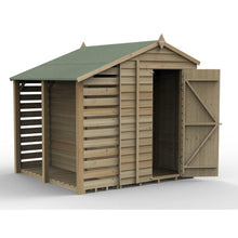 Forest 4LIFE Apex Shed 5x7 - Single Door - No Windows -  With Lean-To
