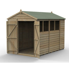 Forest 4LIFE Apex Shed 6x10 - Double Door - 4 Window