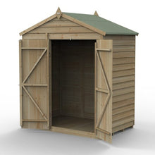 Forest 4LIFE Apex Shed 6x4 - Double Door - No Window
