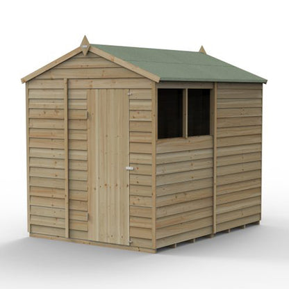 Forest 4LIFE Apex Shed 6x8 - Single Door - No Window