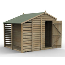 Forest 4LIFE Apex Shed 6x8 - Double Door - 2 Window
